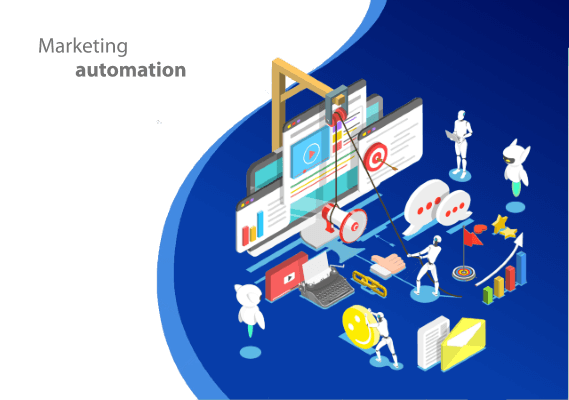 concepto de automatizacion del marketing digital